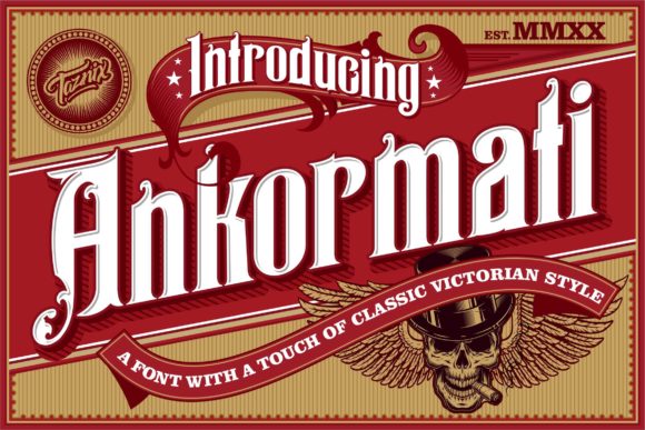Ankormati: A Vintage Display Font That Elevates Marketing Visuals
