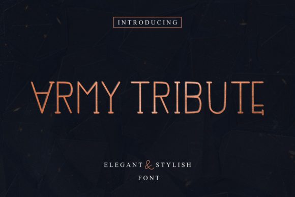 Army Tribute: A Versatile Display Font for Modern Web Design
