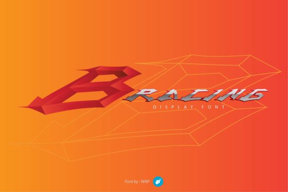 B Racing: A Bold Display Font for Modern Web Design Projects