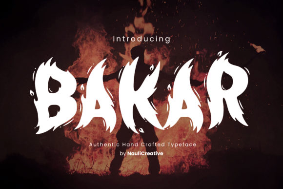 Bakar: A Bold Display Font for Crafters and Product Designers