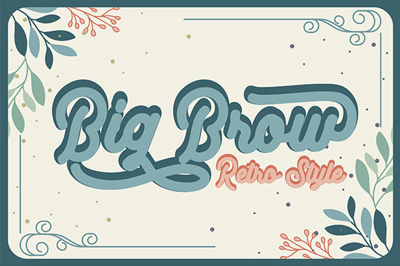 Big Brow: A Bold Display Font for Crafters and Product Designers
