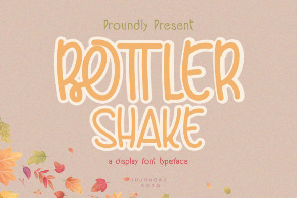 Bottler Shake: A Joyful Display Font for Handmade Labels, Invitations & More