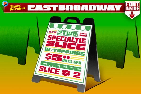 East Broadway: A Bold Display Font for Modern Web Design Projects