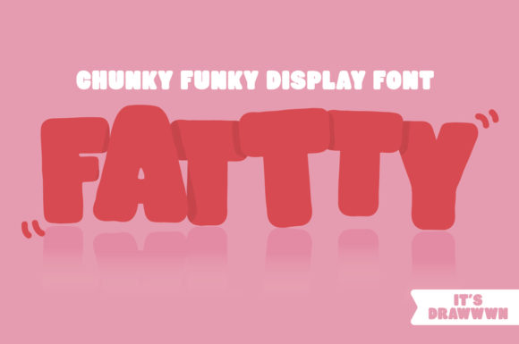 Fattty: A Chunky Display Font That Brings Personality to Handmade Product Designs