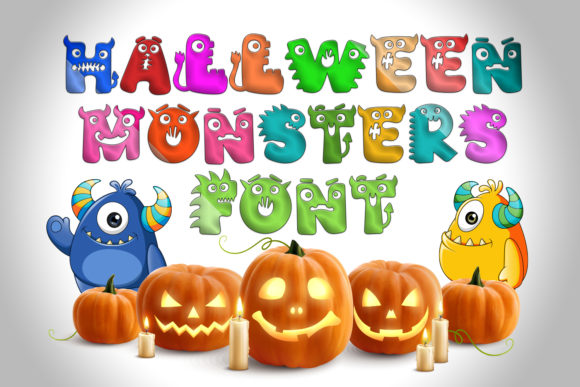 Halloween Monsters: A Playful Display Font for Business Branding