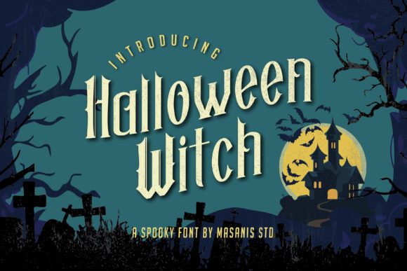 Halloween Witch: A Vintage Display Font for Spooky Editorial Design