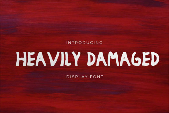 Heavely Damaged: A Bold Display Font for High-Impact Branding