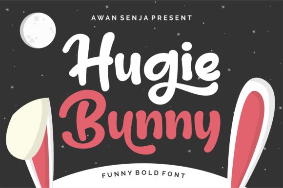 Hugie Bunny: A Playful Display Font for Web Design and Digital Branding