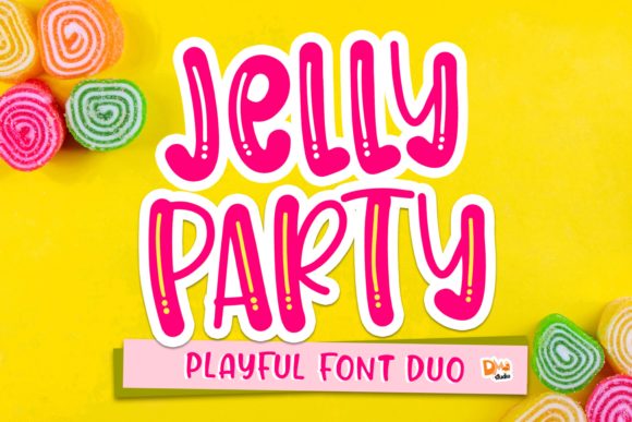 Jelly Party: A Joyful Display Font for Crafters and Product Designers
