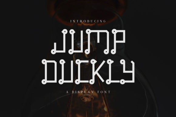 Jump Duckly: A Futuristic Display Font for Modern Editorial Design