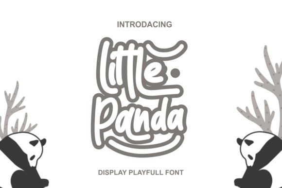 Little Panda: A Playful Display Font for Crafters and Product Designers