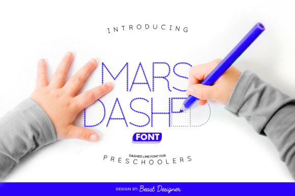 Mars Dashed: A Bold Display Font for Creative Web Design