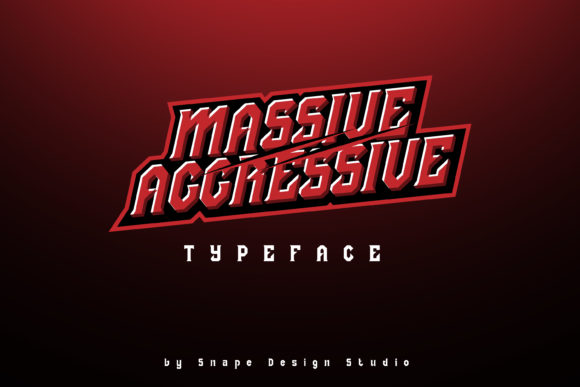 Massive Aggressive: A Bold Display Font for High-Impact Campaigns