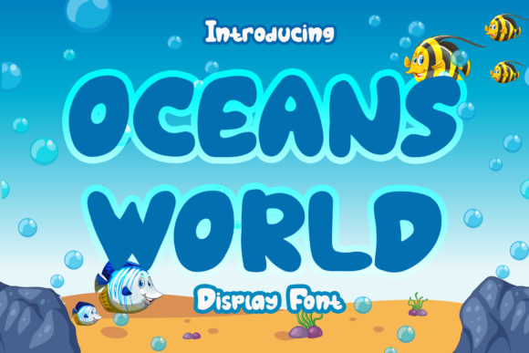 Oceans World: A Bold Display Font for Impactful Digital Campaigns