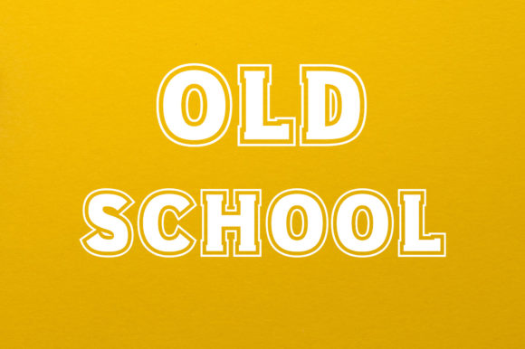 Old School: A Bold Display Font with Retro Charm