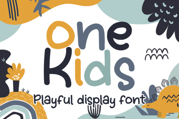 Onekids: A Playful Display Font for Digital Design Projects