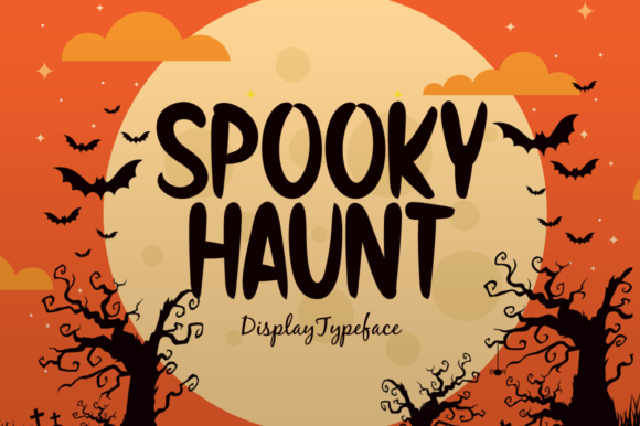 Spooky Haunt: A Halloween-Themed Display Font for Creative Web Design