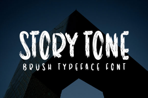 Story Tone: A Bold Brushed Font for High-Impact Campaign Visuals