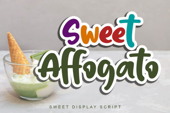 Sweet Affogato: A Playful Display Font for Makers and Creative Sellers