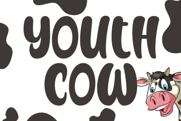 Youth Cow: A Playful Display Font for Handmade Labels, Invitations, and Creative Packaging